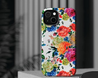 Spring Flowers Magsafe Cute Phone Case for Iphone Gift for Her, iPhone 16 Case iPhone 15 Pro Max Case, Iphone 14, Iphone 14 Pro Max, 13, 12
