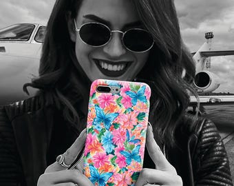 Premium Tough Butterflies Flowers Cute Phone Cases for Samsung S24, S23, S22, S21, S20, Plus and Ultra, Iphone 16 Pro Max,15, 14, 13, 12,