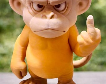 Middle Finger Monkey Statue – Sassy Desk Decor with Attitude