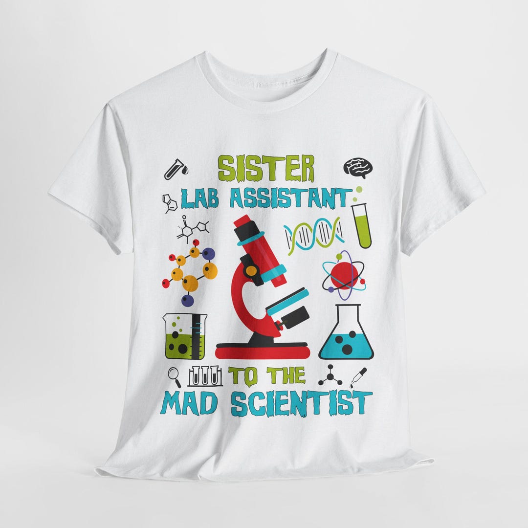 Sister Lab Assistant Mad Scientist PNG, Science Sis Sublimation Design ...