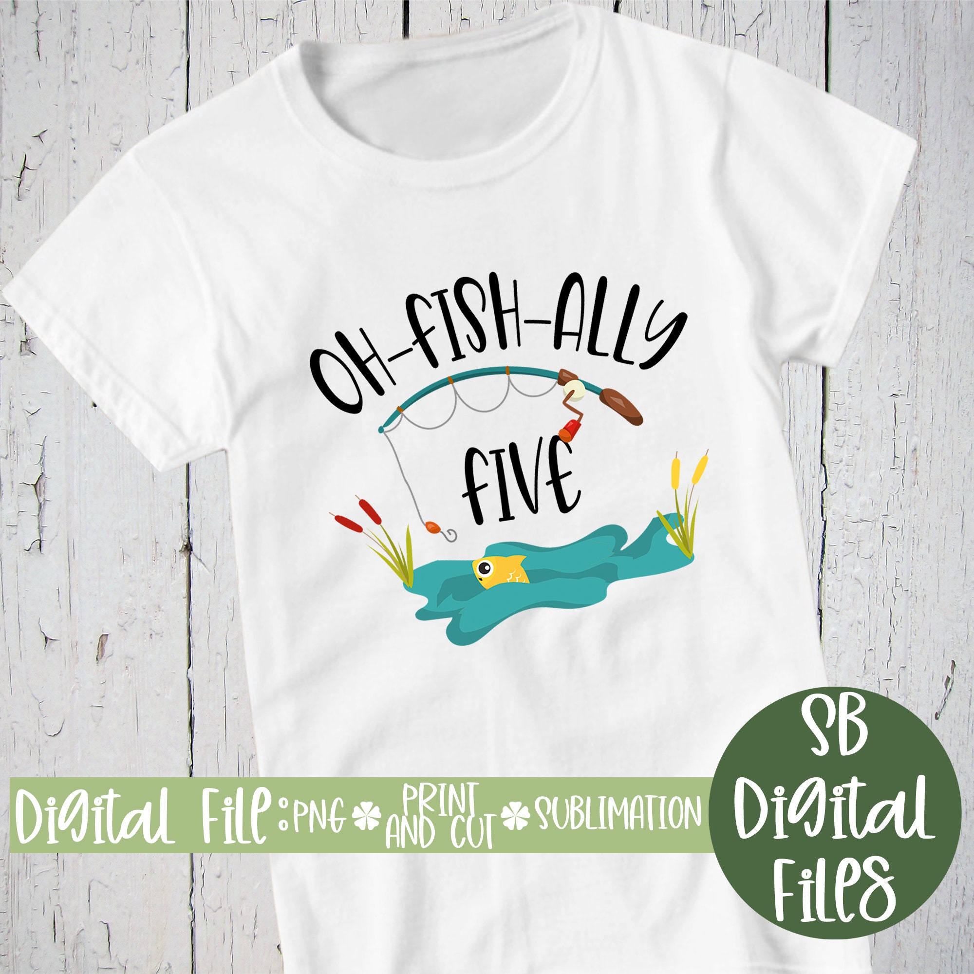 Kids 5th Birthday Fishing Theme For Boys And Girls O Fishally 5 Premiu  Classic T-shirt By Tousey - Artistshot