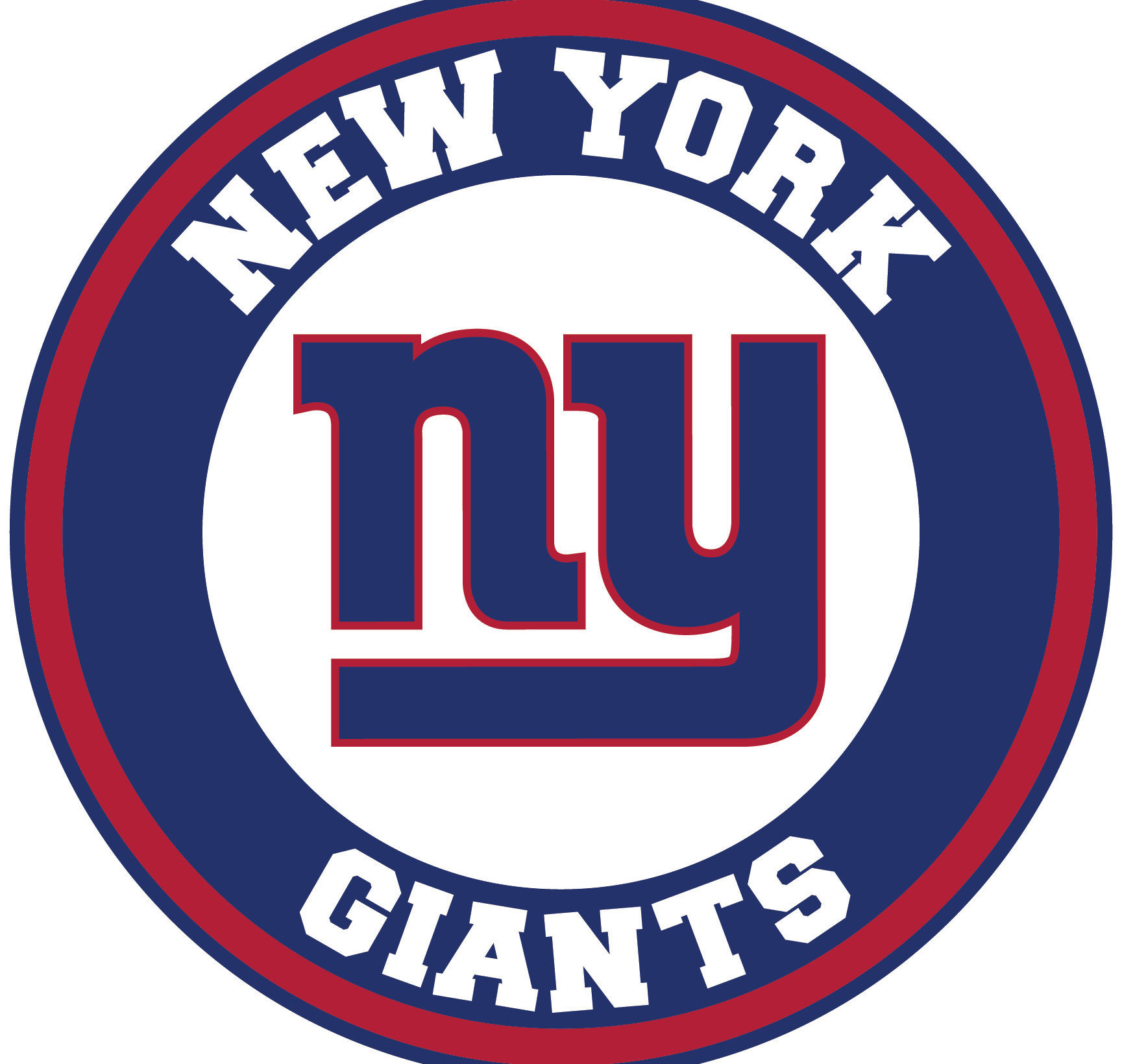 New York Giants Circle Logo CUSTOMIZABLE NY Giants Logo Made Etsy