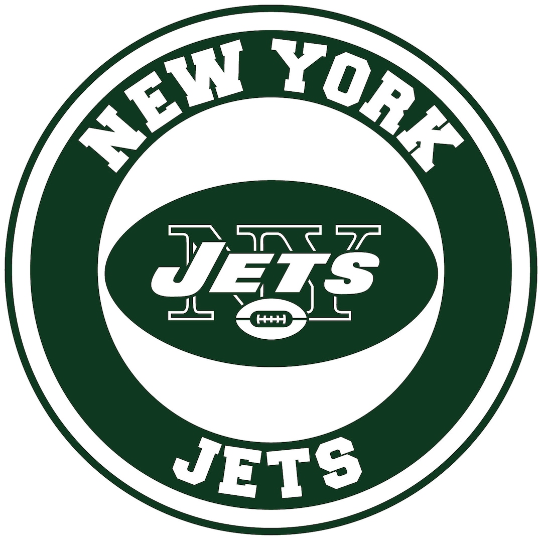 New York Jets Circle Logo CUSTOMIZABLE NY Jets Logo Made Out - Etsy