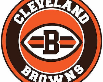 Sport Team Cleveland Browns Logo Round Wall Clock 