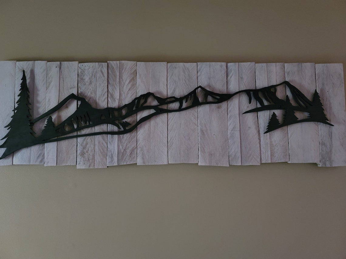 Metal Mountain Range Wall Art CUSTOMIZABLE Breckenridge Etsy