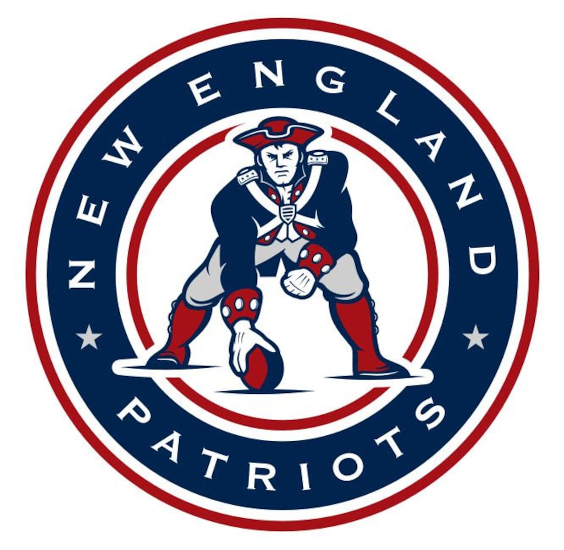 New England Patriots Circle Logo CUSTOMIZABLE Patriots Logo Etsy