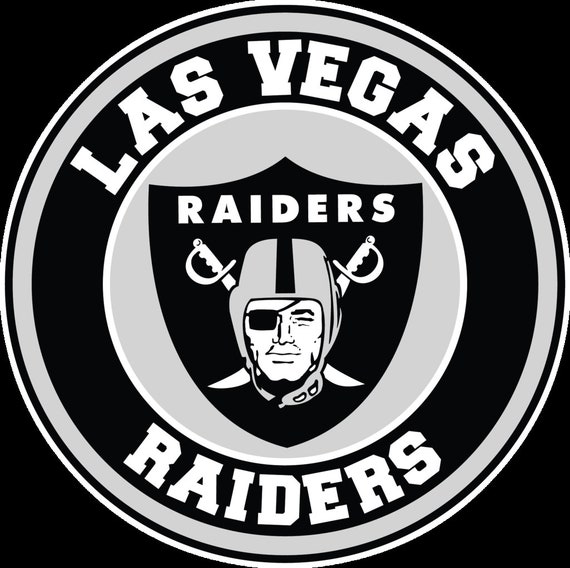Raiders Circle Logo CUSTOMIZABLE Raiders Logo Made Out of Etsy