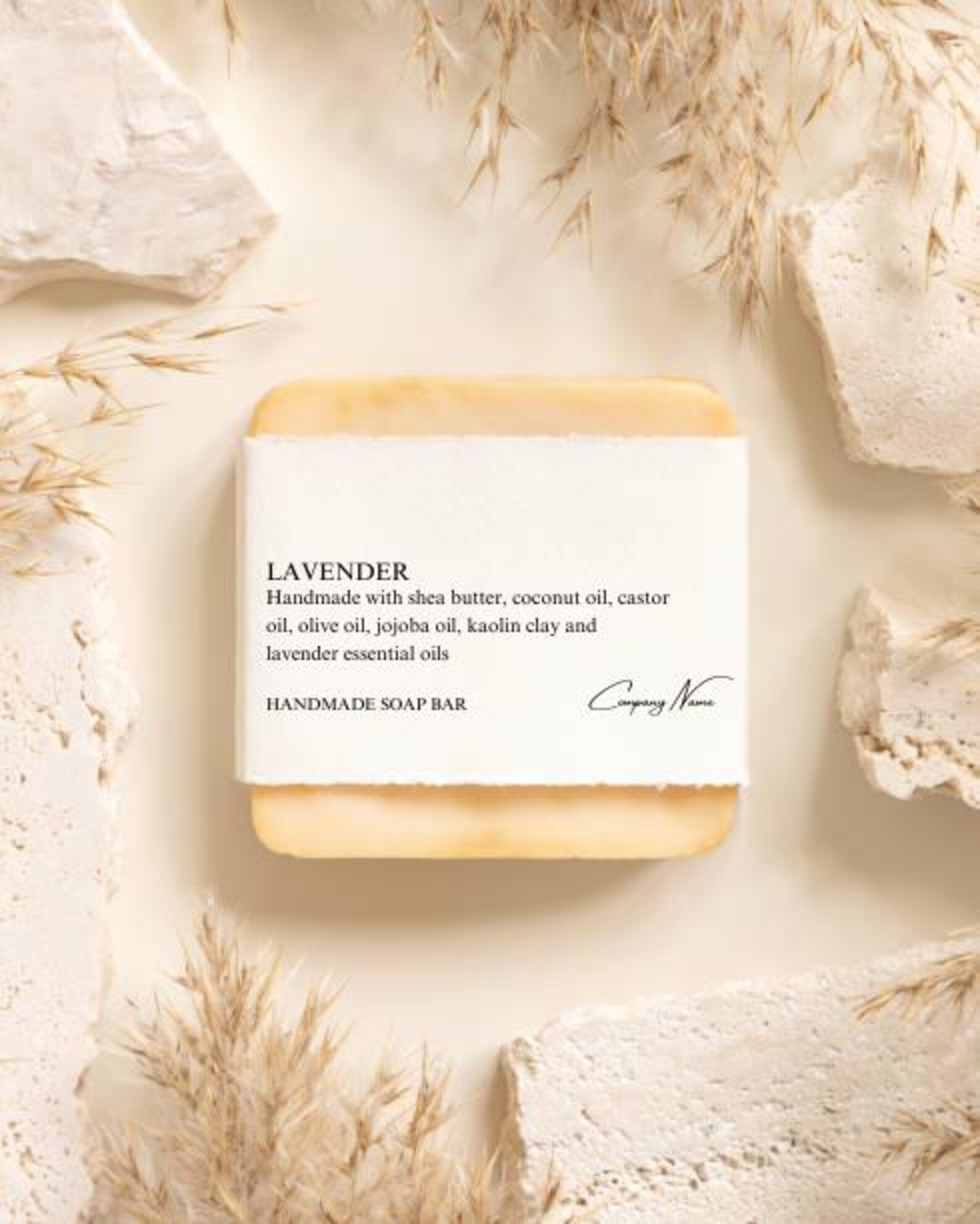 Minimal Soap Label Template CLASSIC Customizable Printable Design for ...