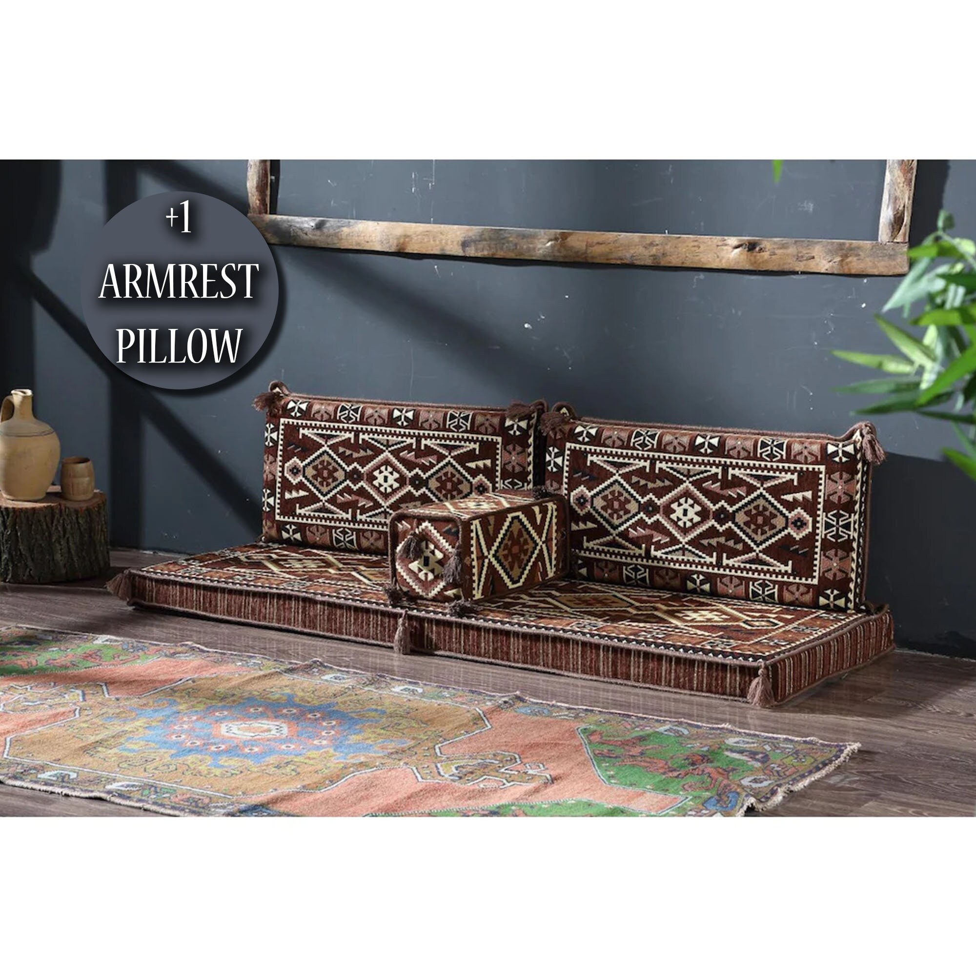 Arabic Floor Cushions Set Oriental Floor Seating Sets Etsy