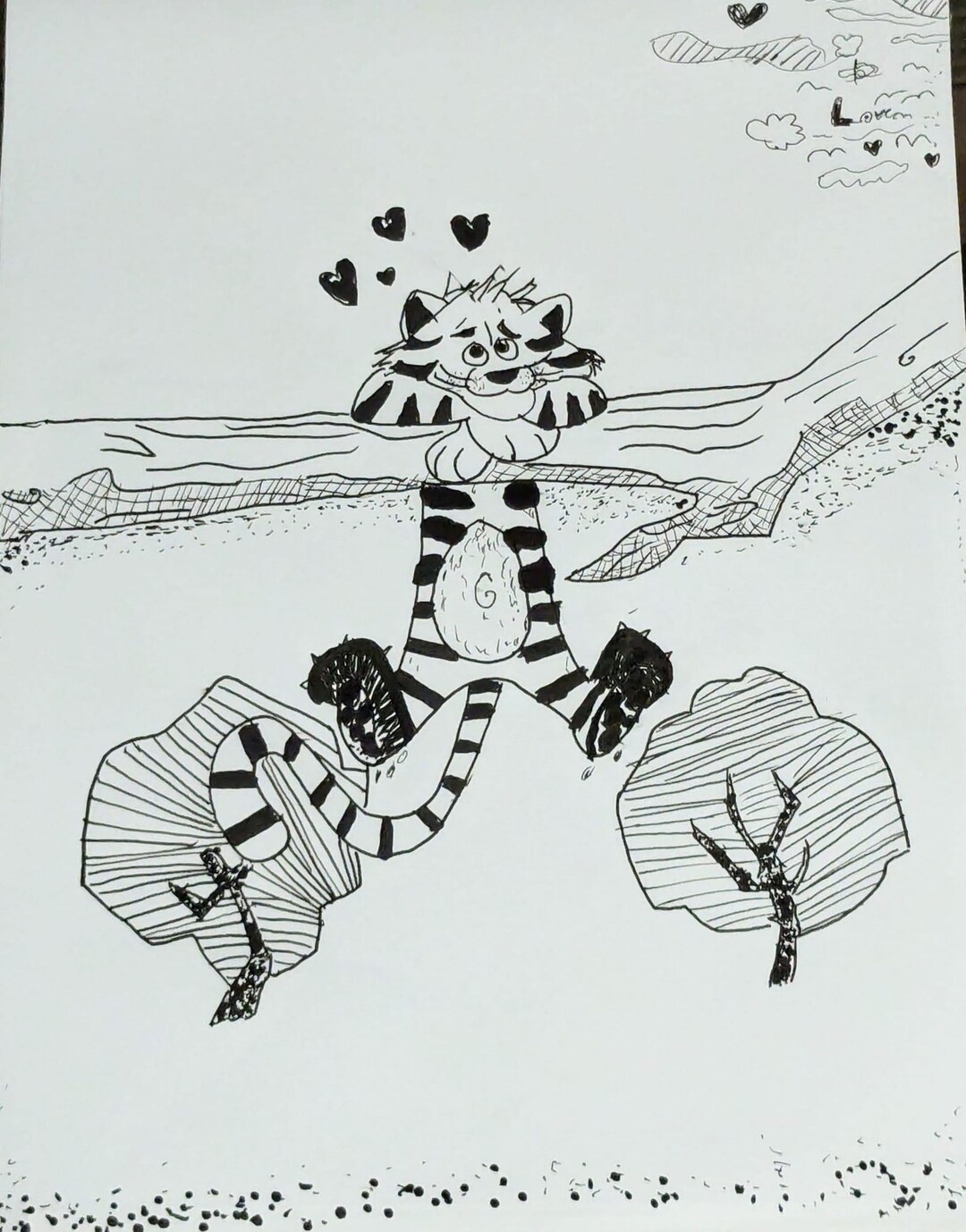 Discover Love Traditional Pen and Ink 9x12 - Etsy
