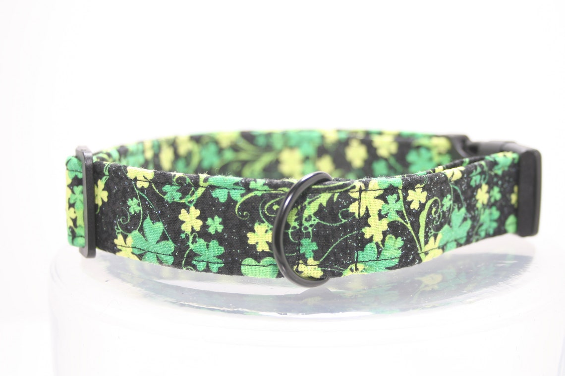 Shamrock Dog Collar Martingale Collar Buckle Collar Etsy