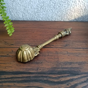 Vintage Brass Candle Snuffer, Antique Candle Flame Extinguisher, Candle Accessory, Ornate Metal Snuffer, Home Decor