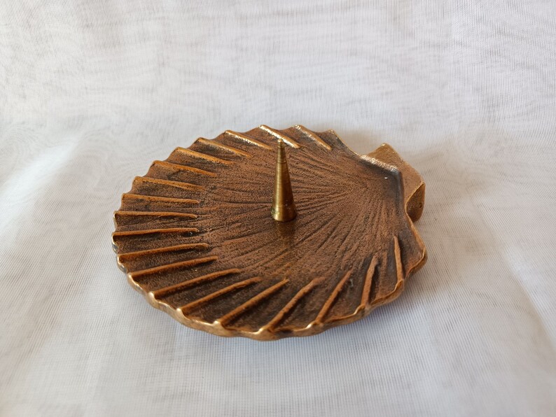 Vintage Bronze Candle Holder Antique Pillar Candle Stand Etsy