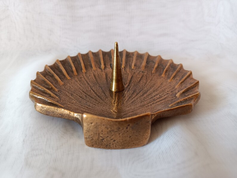 Vintage Bronze Candle Holder Antique Pillar Candle Stand Etsy