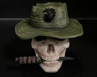 BADAZZ SKULLZ Marine Recon, Boonie Cap, Marine, Vietnam, Jungle operations, tropic thunder