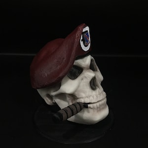BADAZZ SKULLZ, Mini Skull, Black Beret, Ranger, Tacp, JTAC