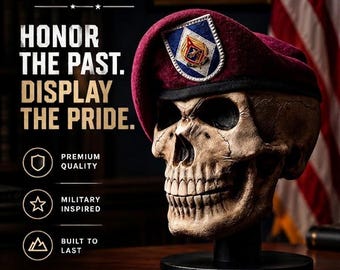 Skull Beret Display