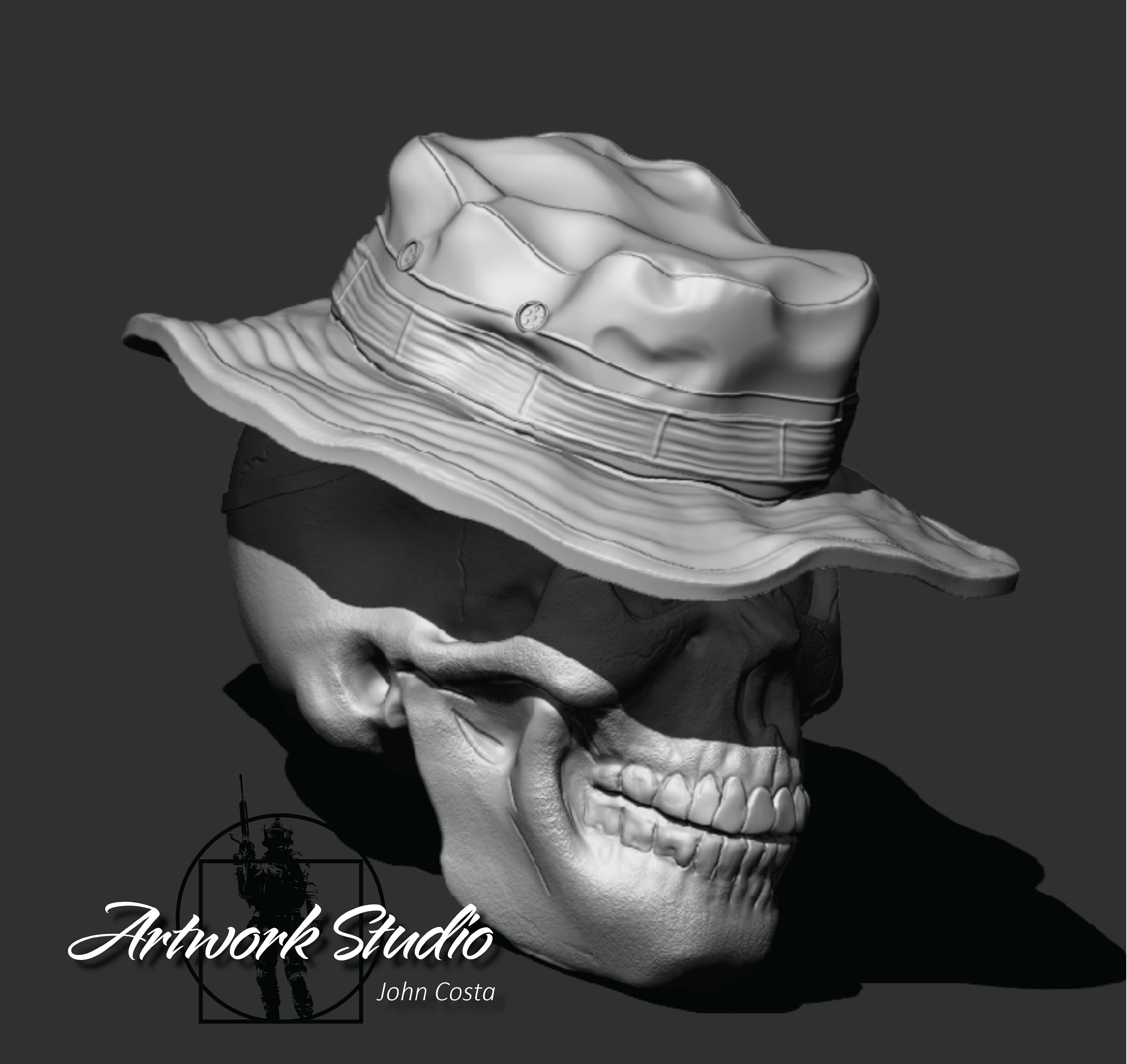 BADAZZ SKULLZ Army, Boonie Cap, Vietnam, Jungle Operations