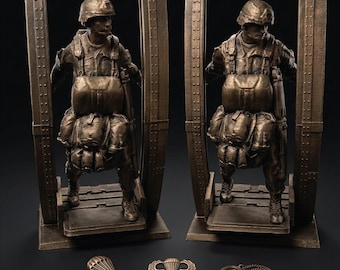3D Printed Jumpmaster Statue: Military Gift, Airborne Art