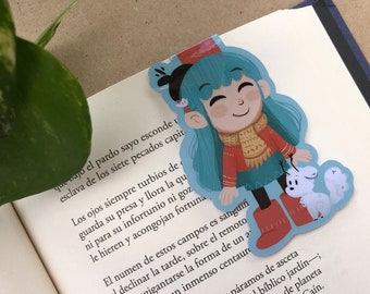 Hilda The Series Netflix Marcapáginas | Separador magnético Punto de Libro | Hecho a mano Handmade | Fans Hilda Regalo Original Libros