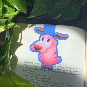 Agallas El Perro Cobarde Marcapáginas | Separador magnético Punto de Libro | Hecho a mano Handmade | Courage the cowardly dog