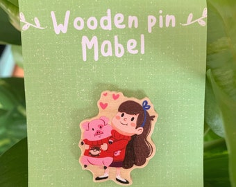 Mabel Pines Gravity Falls Wooden Pin