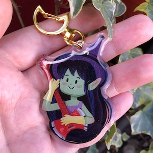 Marceline Keyring | Adventure Time Keyring | Original Fanart Acrylic Keychain