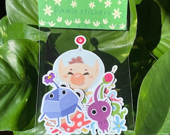 Pack Pegatinas Pikmin | Pikmin Stickers Pack | Illustration Fanart