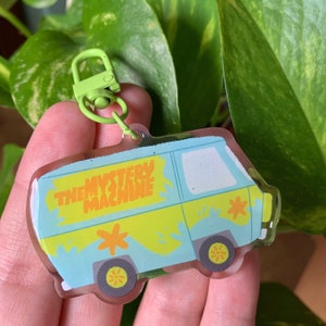 The Mistery Machine Keyring Epoxy Acrylic Keychain Scooby Van