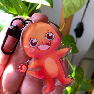 Charmander-Poke Keyring | Fanart Acrylic Keychain
