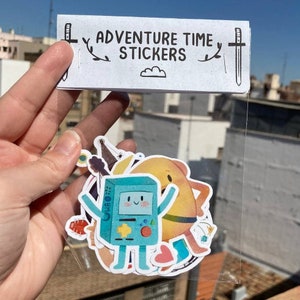 Adventure Time Sticker Pack Stickers Beemo Jake Finn image 1