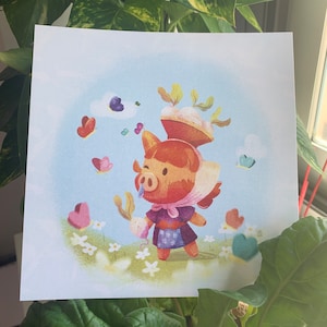 Drucken Sie Daisy Mae ACNH | Illustration | Illustration | Ursprünglicher Charakter | OC | Kunstdruck | Ziehen