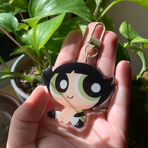 Cactus The Powerpuff Girls Keychain | Buttercup The Powerpuff Girls Keychain | Cartoon Network Fanart | The Powerpuff Girls