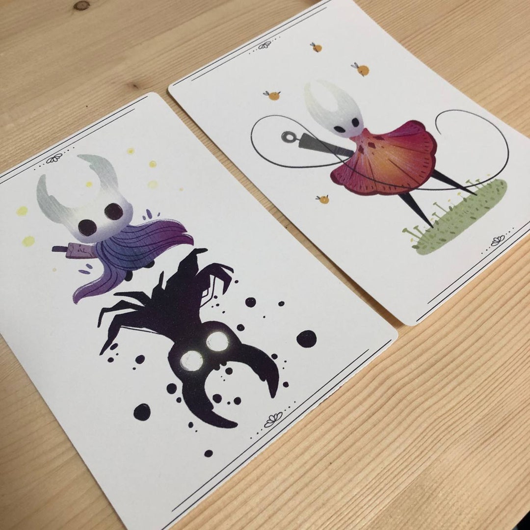 Pack 2 Prints Hollow Knight | Fanart | Double Illustration - Etsy