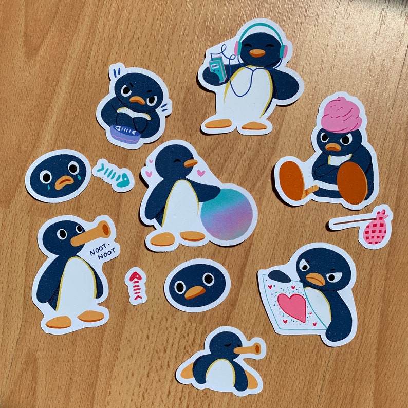 Pack Pegatinas Pingu Stickers Pack Fanart imagen 10