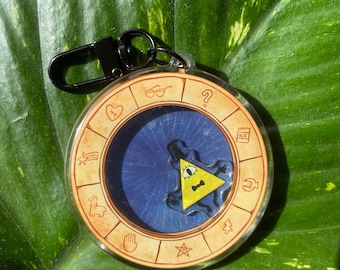 Bill Cipher Shaker Gravity Falls | Fanart  | Acrylic Keychain Tamagotchi