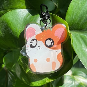 Porte-clés Hamtaro | Porte-clés acrylique époxy | Porte-clés sac à dos