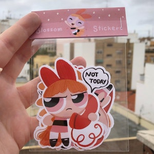 Blossom The Powerpuff Girls Sticker Pack | Original Fanart Cartoon Network Series