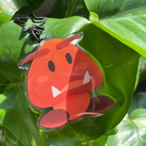 Goomba-sleutelhanger | Sleutelhanger sleutelhanger Acryl hanger geschenksleutels rugzak sleutelhanger