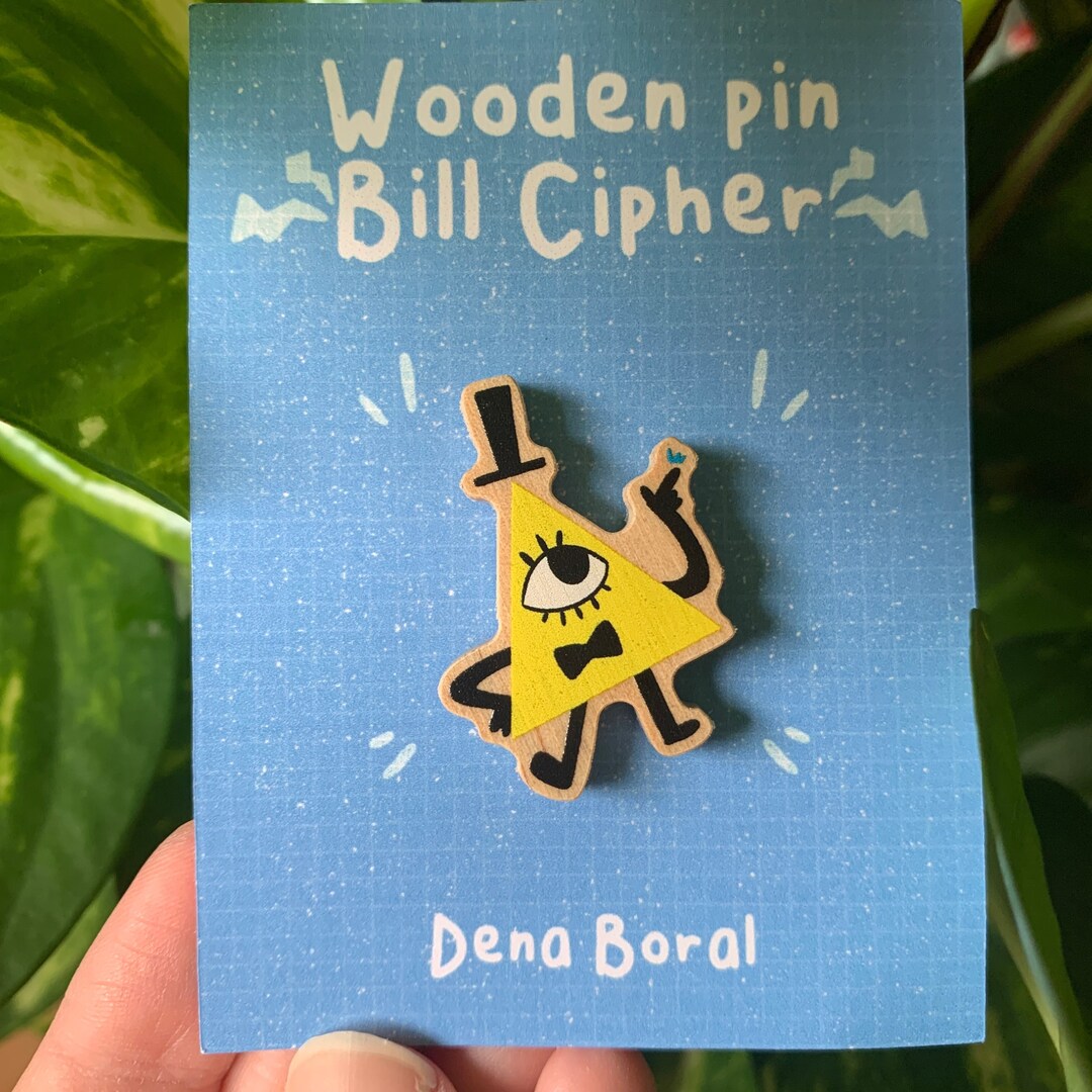 Bill Cipher Gravity Falls Wooden Pin - Etsy Canada