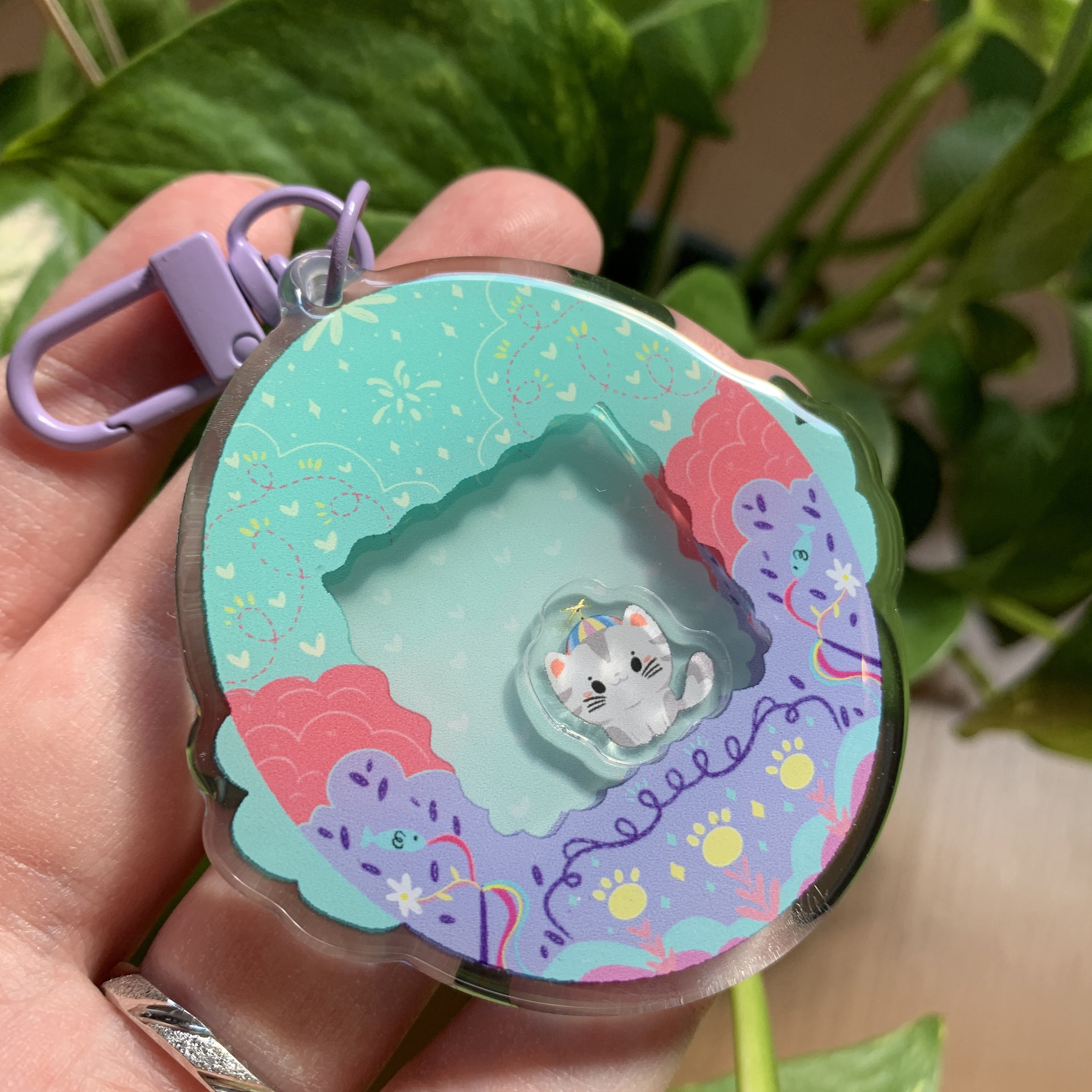 SATTCHI バッグチャーム・キーチェーン Blue Cat Turkey Charm Disney Stitch STITCH Bag Charm Key Chain Blue Rhinestones