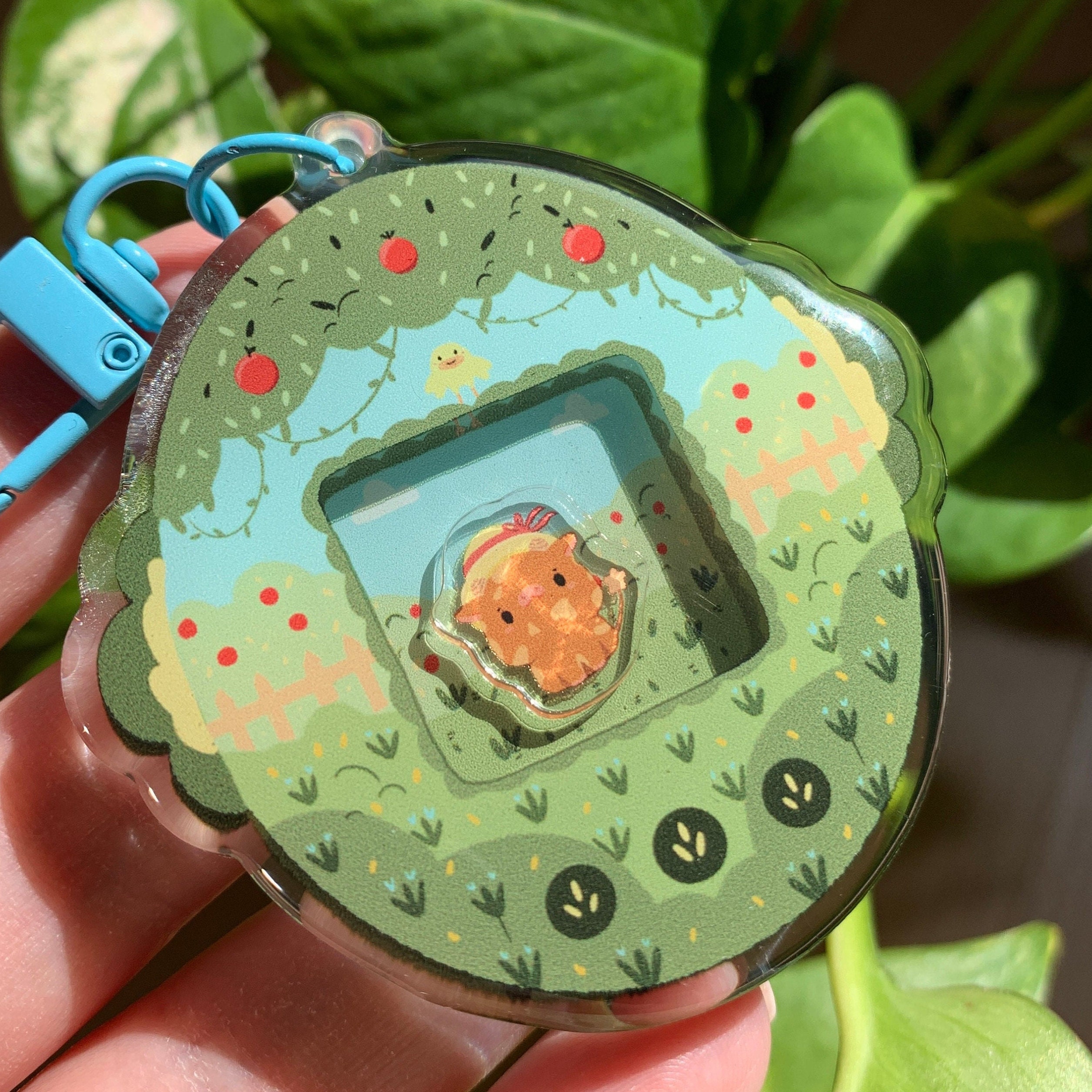Brown Cow keychain | tamagotchi shaker