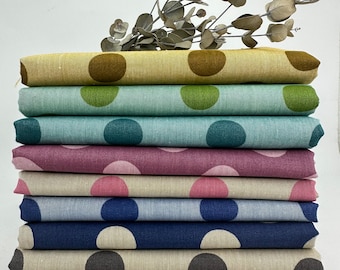 Paquet de tissus TILDA « Chambray Dots » de Tone Finnanger pour Tilda Fabrics, 100% coton