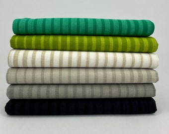 OMBRE WOVENS von V&Co. für Moda  Fabrics - Teal/Green/Neutrals, Stoffpaket, Baumwolle