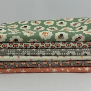 Fabric bundle &quot;Owl o Ween&quot; by Urban Chiks for Moda Fabrics, 100% cotton, 6 designs