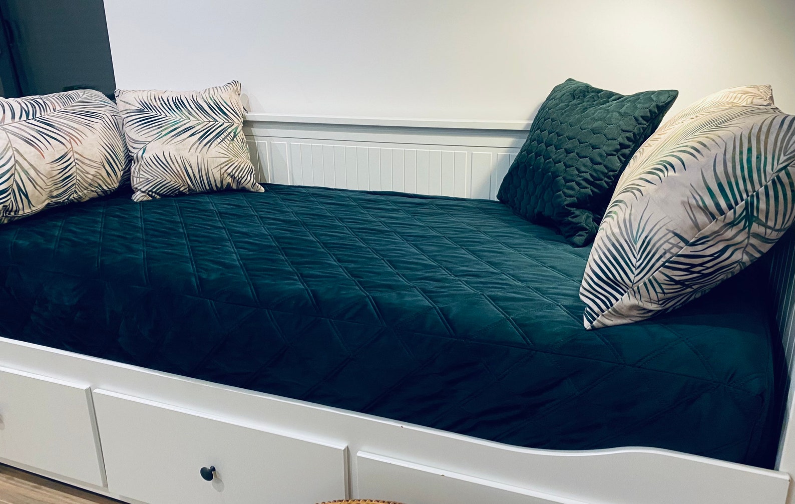 Velvet Cover for mattresses for Hemnes DayBed deep emerald Etsy