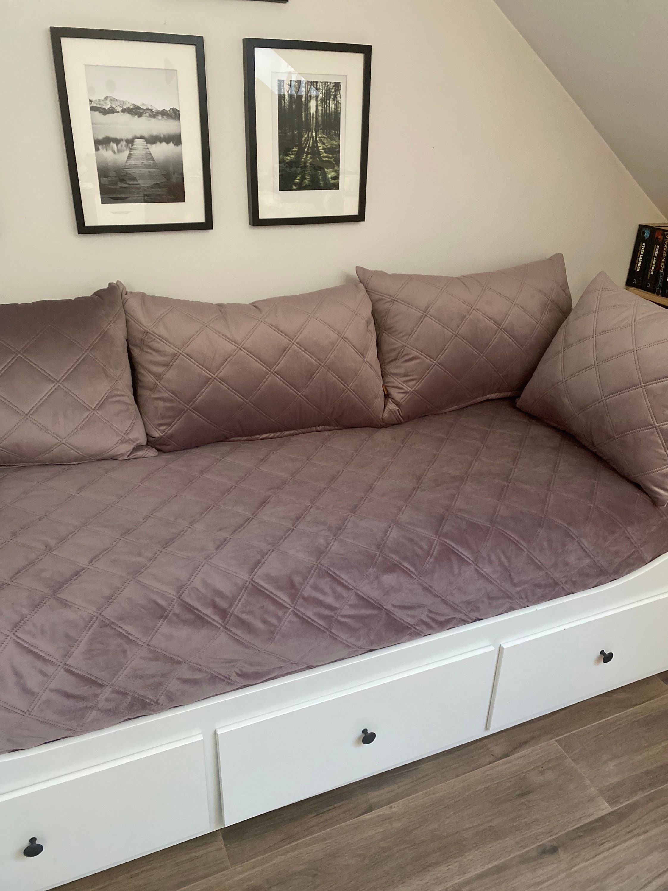 XXL Set for Hemnes Daybed Velvet Cover for Mattresses and Etsy UK