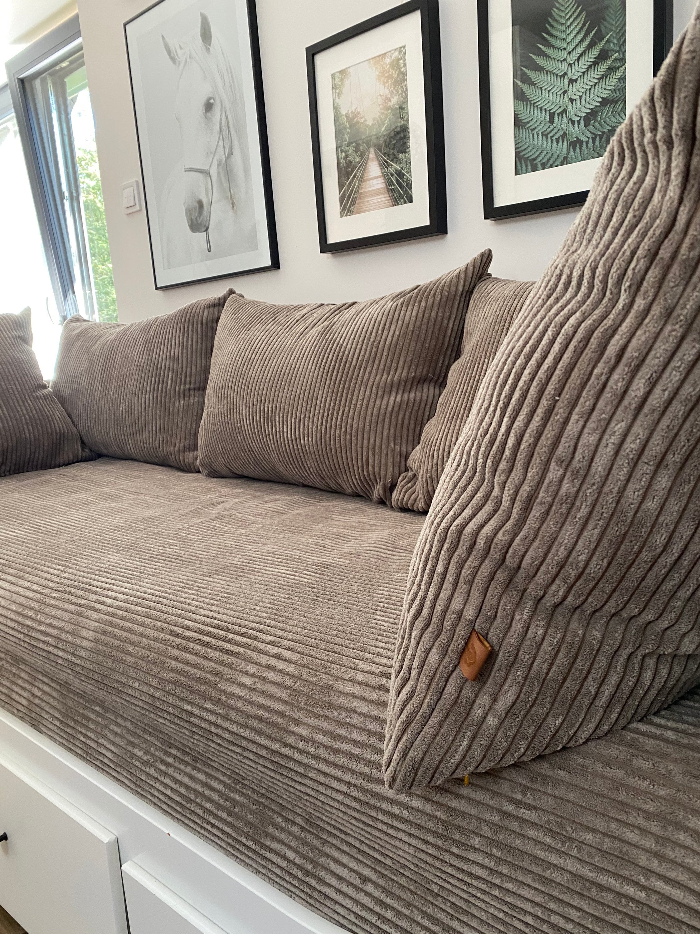 Corduroy Daybed Set. Slipcover for Hemnes Daybed With Five Etsy