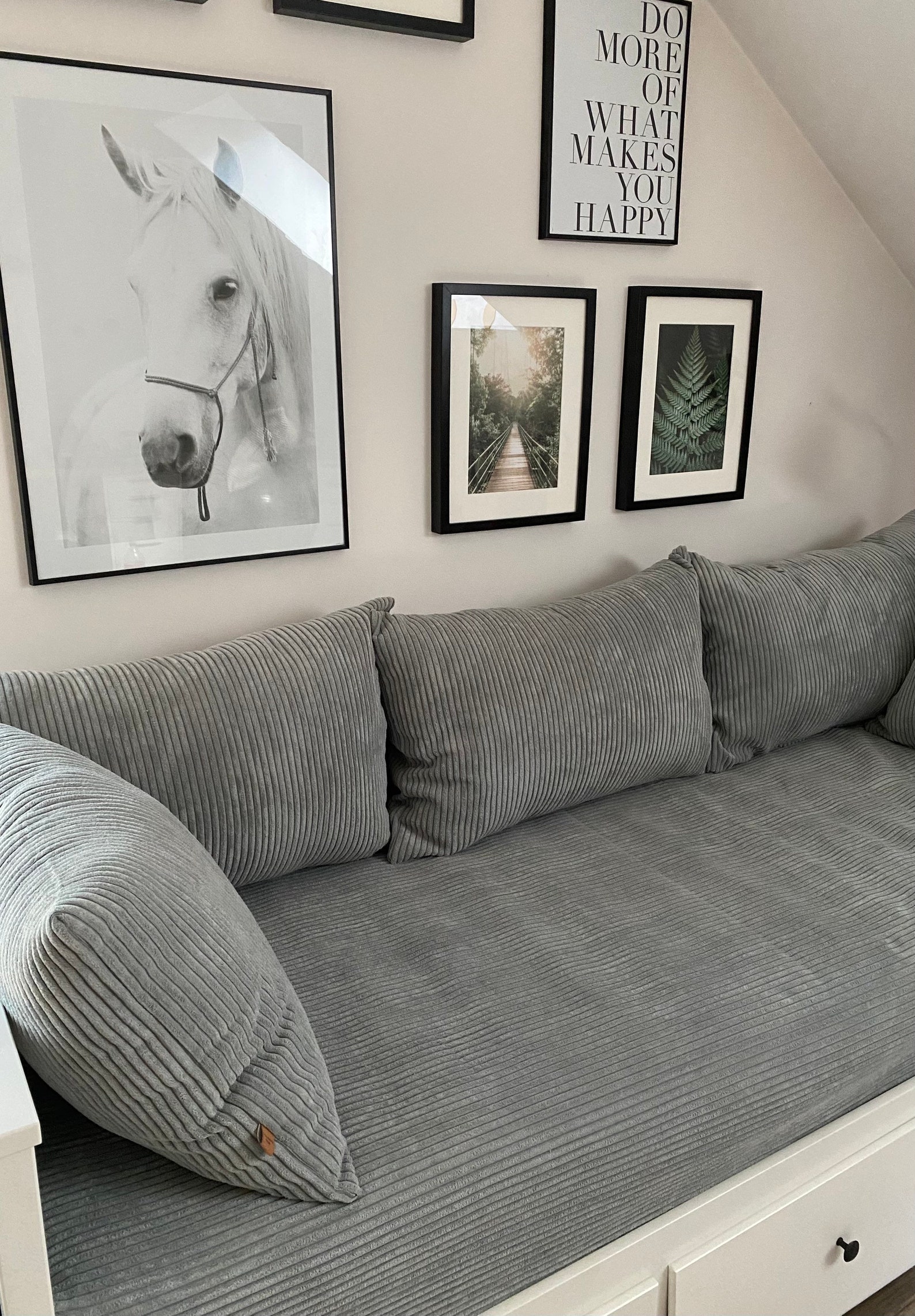 Corduroy Daybed Set. Slipcover for Hemnes Daybed With Five Etsy