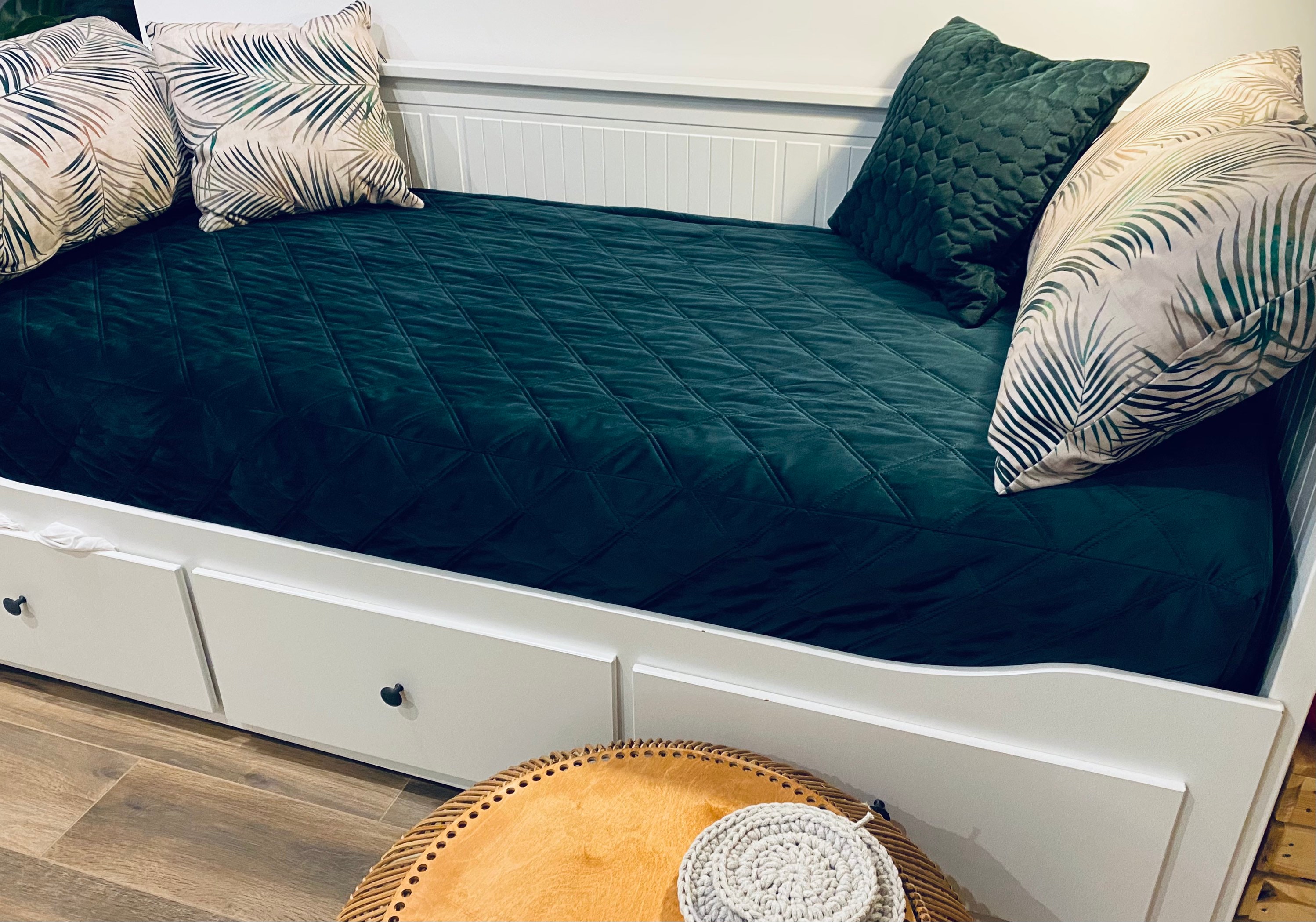 Velvet Cover for mattresses for Hemnes DayBed deep emerald Etsy
